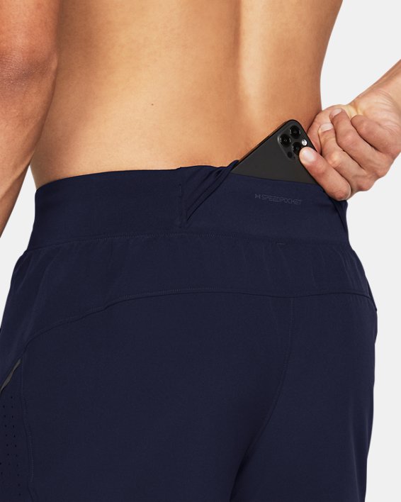 Pantalón corto de 18 cm UA Launch Elite para hombre, Blue, pdpMainDesktop image number 3